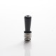 Authentic Reewape T2 510 Drip Tip Mouthpiece Kit for Vape Atomizers - Black, 1 Stainless Steel Base + 4 Resin Mouthpieces