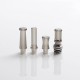 Authentic Reewape T1 510 Drip Tip Mouthpiece Kit for Vape Atomizers - Grey, 1 Stainless Steel Base + 4 Resin Mouthpieces