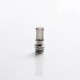 Authentic Reewape T1 510 Drip Tip Mouthpiece Kit for Vape Atomizers - Grey, 1 Stainless Steel Base + 4 Resin Mouthpieces