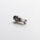 Authentic Reewape T1 510 Drip Tip Mouthpiece Kit for Vape Atomizers - Grey, 1 Stainless Steel Base + 4 Resin Mouthpieces