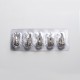 Authentic Augvape Intake Sub Ohm Tank Replacement Clapton Mesh Coil Heads - Silver, Kanthal & Nichrome, 0.2ohm (60~75W) (5 PCS)