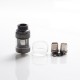 Authentic Augvape Intake Sub Ohm Tank Vape Atomizer - Matt Gunmetal, SS + Glass, 3.5ml / 5ml, 0.15ohm / 0.2ohm, 25mm Diameter