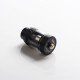 Authentic Augvape Intake Sub Ohm Tank Vape Atomizer - Matt Black, SS + Glass, 3.5ml / 5ml, 0.15ohm / 0.2ohm, 25mm Diameter