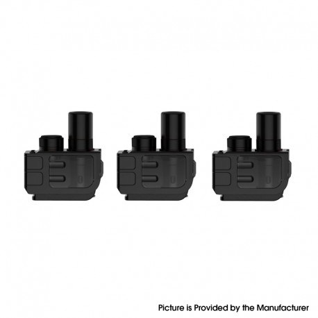 Authentic SMOKTech SMOK Mag 40W Pod System Kit Replacement Empty RPM Pod Cartridge - Black, 3.0ml (3 PCS)