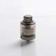 Authentic GAS Mods Kree 24 RTA Rebuildable Tank Vape Atomizer w/ 4 Airflow Inserts - Gray, SS + PMMA, 5.5ml, 24mm Diameter