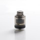 Authentic GAS Mods Kree 24 RTA Rebuildable Tank Vape Atomizer w/ 4 Airflow Inserts - Black, SS + PMMA, 5.5ml, 24mm Diameter