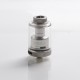 Authentic GAS Mods Kree 24 RTA Rebuildable Tank Vape Atomizer w/ 4 Airflow Inserts - Silver, SS + Glass, 5.5ml, 24mm Diameter