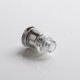 Authentic GAS Mods Kree 24 RTA Rebuildable Tank Vape Atomizer w/ 4 Airflow Inserts - Silver, SS + Glass, 5.5ml, 24mm Diameter