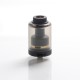 Authentic GAS Mods Kree 24 RTA Rebuildable Tank Vape Atomizer w/ 4 Airflow Inserts - Black, SS + PMMA, 5.5ml, 24mm Diameter