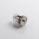 Authentic GAS Mods Kree 24 RTA Rebuildable Tank Vape Atomizer w/ 4 Airflow Inserts - Silver, SS + Glass, 5.5ml, 24mm Diameter