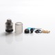 Authentic GAS Mods Kree 24 RTA Rebuildable Tank Vape Atomizer w/ 4 Airflow Inserts - Black, SS + PMMA, 5.5ml, 24mm Diameter