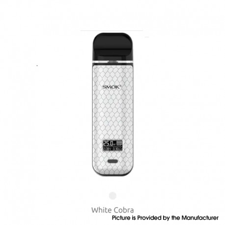 [Ships from Bonded Warehouse] Authentic SMOK Novo X 25W 800mAh VW Pod System Kit - White Cobra, 1~25W, 2.0ml, 0.8ohm