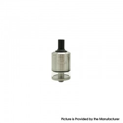 Authentic Coiland MTL RDTA Rebuildable Dripping Tank Atomizer - Silver, 316 Stainless Steel + Glass, 2.0ml / 5.0ml, 24mm