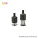 Authentic Coiland MTL RDTA Rebuildable Dripping Tank Atomizer - Black, 316 Stainless Steel + Glass, 2.0ml / 5.0ml, 24mm