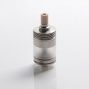 Authentic BP Mods Pioneer MTL / DL RTA Rebuildable Tank Vape Atomizer - Silver, Stainless Steel + PC, 3.7ml, 22mm Diameter