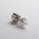 Dvarw MTL FL Facelift Style RTA Vape Atomizer w/ 5 x Single Hole Inserts + 2 x Spare Tanks - Silver, 2ml/3.5ml/5ml, 22mm Dia