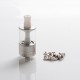 Dvarw MTL FL Facelift Style RTA Rebuildable Tank Vape Atomizer w/ 11 x Air Inserts - Silver, 5ml, SS, 22mm Diameter