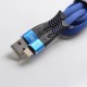 Authentic Kumiho K2 Zn-alloy Lightning Fast Charge Sync Cable for iPhone 7 / 8 / X / XS / XR / 11 - Blue (100cm)