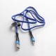 Authentic Kumiho K2 Zn-alloy Lightning Fast Charge Sync Cable for iPhone 7 / 8 / X / XS / XR / 11 - Blue (100cm)