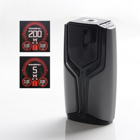 Authentic Master Aurora 200W VW Variable Wattage Box Mod - Gun Metal, 5~200W, 2 x 18650