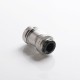 Authentic Footoon Aqua Master RTA Rebuildable Tank Atomizer - Silver Grey, Stainless Steel + Glass, 4.4ml, 24mm Diameter