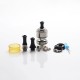 Authentic Vandy Vape Berserker BSKR V2 MTL RTA Rebuildable Tank Vape Atomizer - SS, Stainless Steel + Glass, 3ml, 24mm Diameter