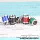 Authentic Reewape AS315 810 Drip Tip for RDA / RTA / RDTA / Sub Ohm Tank Atomizer - Green, SS + Carbon Fiber, 22mm