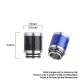 Authentic Reewape AS315 810 Drip Tip for RDA / RTA / RDTA / Sub Ohm Tank Atomizer - Red, SS + Carbon Fiber, 22mm
