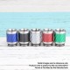 Authentic Reewape AS315 810 Drip Tip for RDA / RTA / RDTA / Sub Ohm Tank Atomizer - Red, SS + Carbon Fiber, 22mm