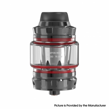 Authentic Damn Wotan Mesh Sub Ohm Tank Atomizer - Gun Metal, 2.0 / 5.5ml, 0.3ohm, 26mm Diameter