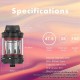 Authentic Damn Wotan Mesh Sub Ohm Tank Atomizer - Gun Metal, 2.0 / 5.5ml, 0.3ohm, 26mm Diameter