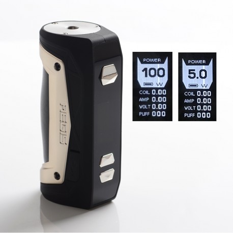 [Ships from Bonded Warehouse] Authentic GeekVape Aegis Max 100W TC VW Box Mod - White Storm, 1~100W, 1 x 18650/20700