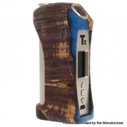 Authentic Asmodus X Ultroner Thor 2 II 75W TC VW Variable Wattage Box Mod - Purple, Stabilized Wood, 1~75W, DNA 75C Chipset