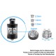 Authentic Blitz Ivo RTA Rebuildable Tank Atomizer - Silver, 2.0ml, 22mm Diameter