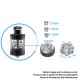 Authentic Blitz Ivo RTA Rebuildable Tank Atomizer - Silver, 2.0ml, 22mm Diameter