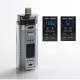 Authentic SMOK RPM160 160W VW Mod Pod System Vape Starter Kit - Silver Carbon Fiber, 7.5ml, 5~160W, 2 x 18650, IQ-160 Chipset