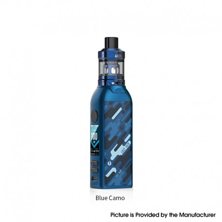 Authentic LostVape BTB 100W Box Mod + Ultra Boost X Tank Starter kit - Blue Camo, 5~100W, 1 x 18650, 4.0ml, 0.15ohm