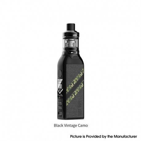 Authentic LostVape BTB 100W Box Mod + Ultra Boost X Tank Starter kit - Black Vintage Camo, 5~100W, 1x18650, 4.0ml, 0.15ohm