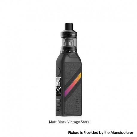 Authentic LostVape BTB 100W Box Mod + Ultra Boost X Tank Starter kit - Matte Black, 5~100W, 1 x 18650, 4.0ml, 0.15ohm