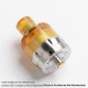 Authentic asMODus Anani V2 MTL RTA Rebuildable Tank Atomizer - Gold, Stainless Steel + PEI, 24.5mm Diameter