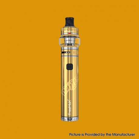 [Ships from Bonded Warehouse] Authentic FreeMax Twister 30W 1400mAh VW Mod + Fireluke 22 Tank Kit - Gold, 7.5~30W, 3.5ml, 0.5ohm