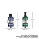 Authentic FreeMax Fireluke 22 Sub Ohm Tank Atomizer Clearomizer - Rainbow, 3.5ml, 0.5ohm, 22mm Diameter