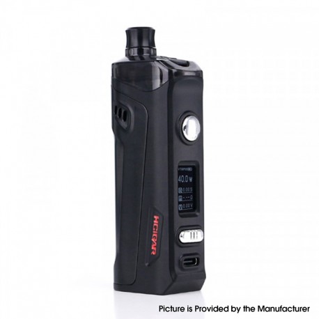 Authentic Har VT INPOD 40W 1500mAh VW Pod System Starter Kit - Black, 5~40W, 4.5ml, 0.3ohm