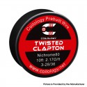 [Ships from Bonded Warehouse] Authentic Coilology Ni80 Twisted Clapton Spool Wire - 3-28 GA / 36GA, 2.17ohm 10FT (3m)
