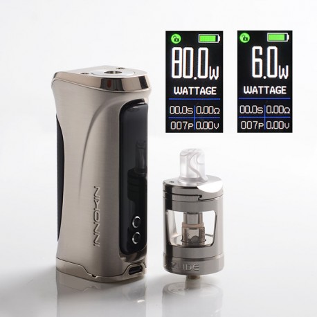 [Ships from Bonded Warehouse] Authentic Innokin Kroma R 80W DTL / MTL VV VW Mod Kit w/ Zlide Tank - SS, 6~80W, 1 x 18650