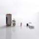 Authentic Innokin Kroma R 80W DTL / MTL VV VW Mod Vape Starter Kit w/ Zlide Tank - Stainless Steel, Zinc Alloy, 6~80W, 1 x 18650