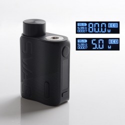 Authentic Vaporesso SWAG II 2 80W VW Variable Wattage Box Mod - Carbon Fiber, 5~80W, 0.03~5.0ohm, 1 x 18650