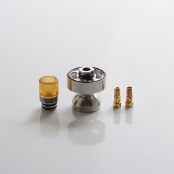 Authentic BP MODS Pioneer RTA Atomizer Replacement DL Extension Pack - Silver, Chimney + Drip Tip + 2mm / 2.9mm Air Pins