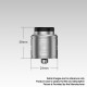 Authentic Augvape DRUGA 2 BF RDA Rebuildable Dripping Atomizer - Red, Stainless Steel, 24mm Diameter