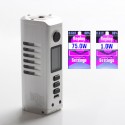 Authentic Dovpo Odin Mini DNA75C 75W TC VW Variable Wattage Box Mod - Brushed Silver, Aluminum Alloy, 1~75W, 1 x 21700